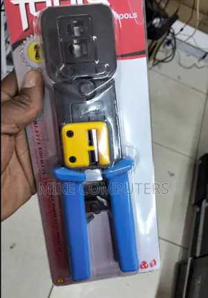RJ45 Passthrough Crimp Tool for Cat5, Cat5e, and Cat6 Cables