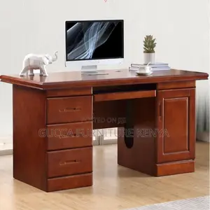 Office Tables:1.4 Meters Natural Wood Executive Staff Desk