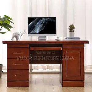 Office Tables:1.4 Meters Natural Wood Executive Staff Desk