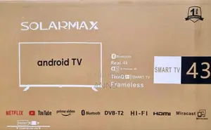 Solamax 43" Android Television- Smart Frameless
