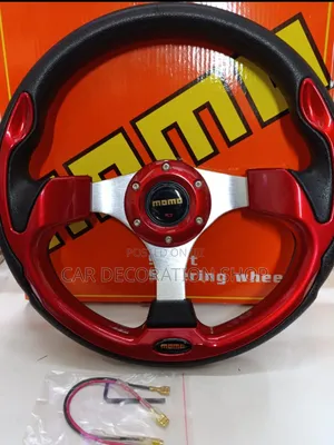 Red Steering Wheel With Centre Hub Adapter 4 Different Model