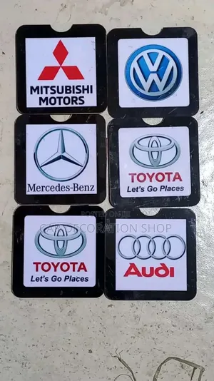 Mitsubishi,Vw,Audi, Toyota, Mercedes Dust Logo Mats