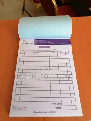 Self-Carbonating Custom-Printed Invoice Notes