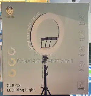 Green Lion GLR-18 LED Ring Light Adjustable Tripod -360°