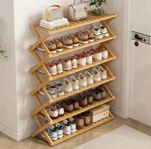 Foldable Bamboo Shoerack- Sk