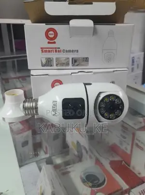 Dual Lens Bulb PTZ Camera, Spy Camera 360 Bulb Camera