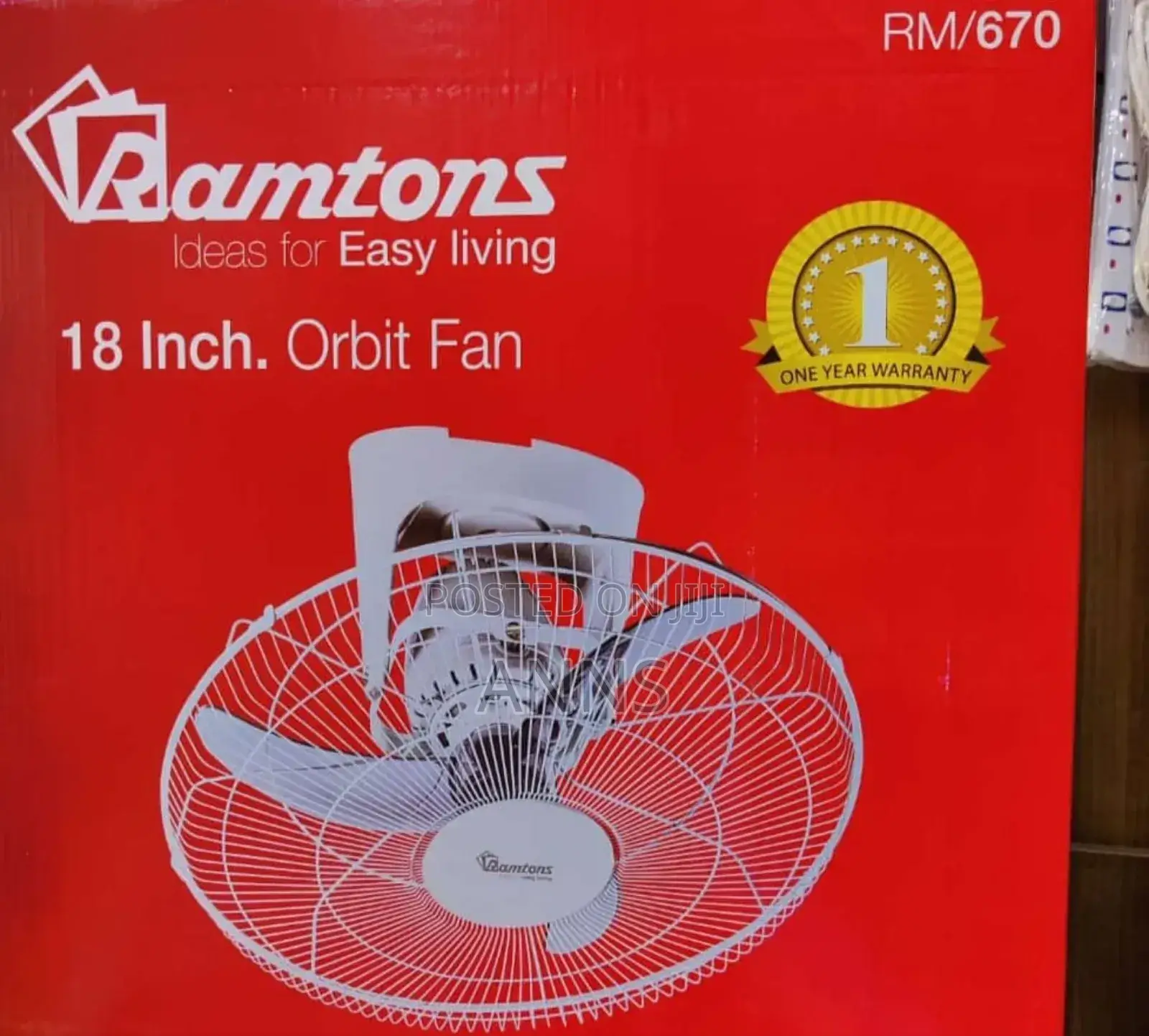 Ramtons 18 Inch Excellent Orbit Fan
