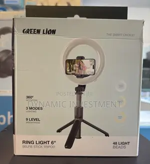 Green Lion Ring Light 6′′ Selfie Stick