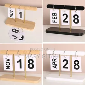 Minimalism Creative Living Room Wooden Calendar