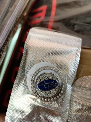 2pcs Glittery Subaru Branded Keyless Button Cover
