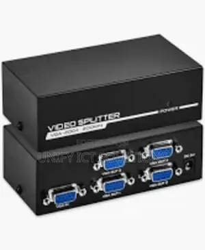 4 Port VGA Splitter Powered 1 Input 4 Output