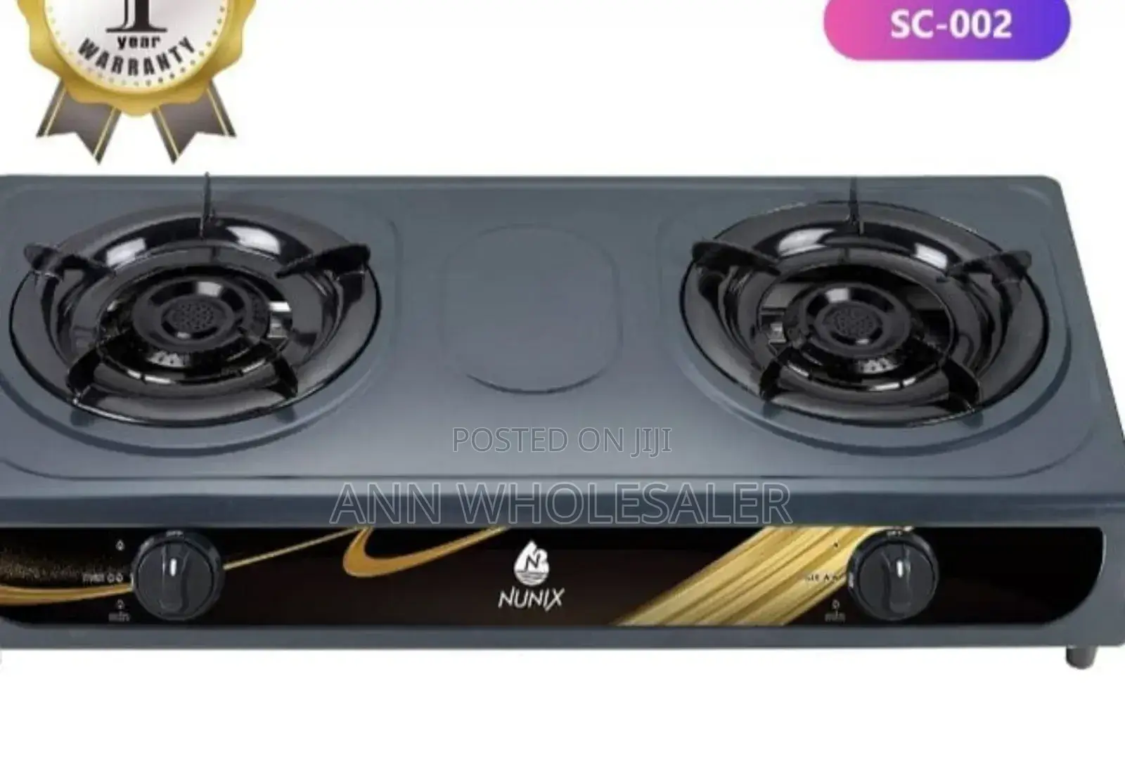 Nunix Stainless 2 Burner Cooker N-6