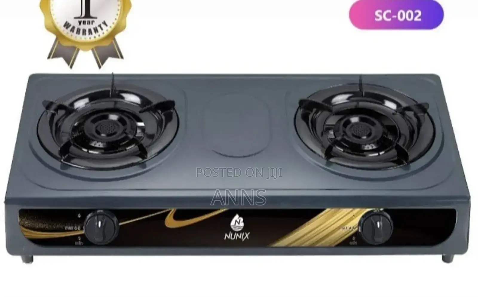 Nunix 2 Burner Stainless Cooker