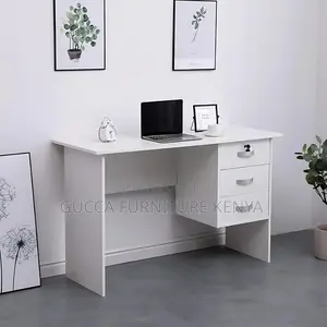 Office Tables:1.2 Meters White Wooden Study Computer Desk