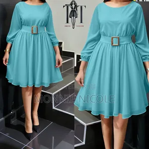 Elegant Chiffon White Dress