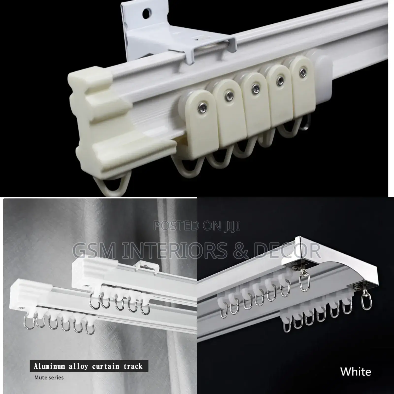 Alumminium Curtain Rails With Accessories
