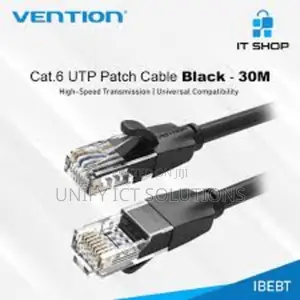 Vention Cat6 Utp Patch Cord Cable 30m Black