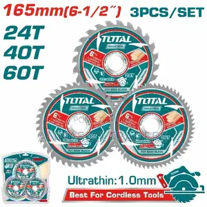 Total TAC236165 Ultra-thin TCT Saw
Blade Set
3pcs/Set