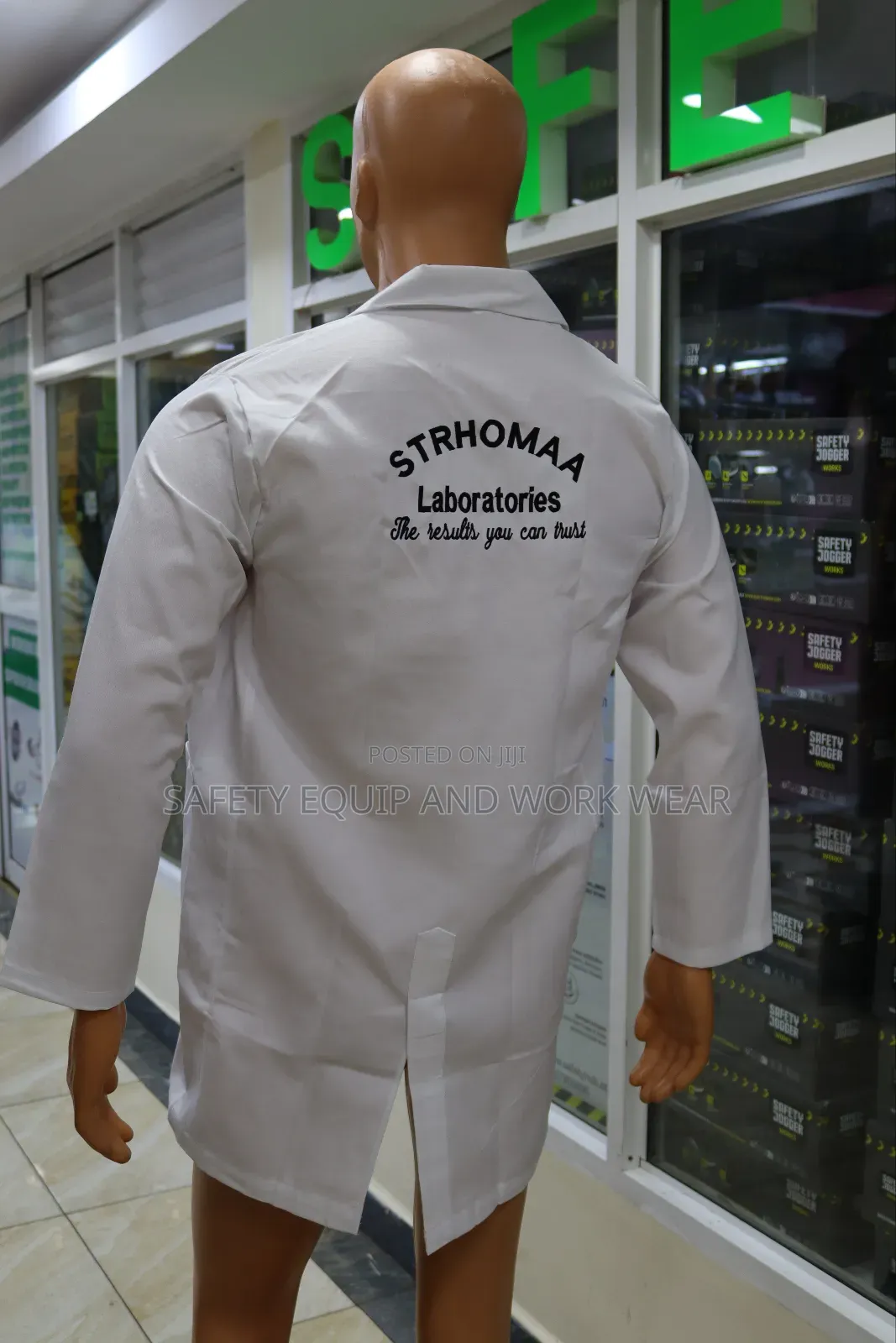 Branded White Dust Coat
