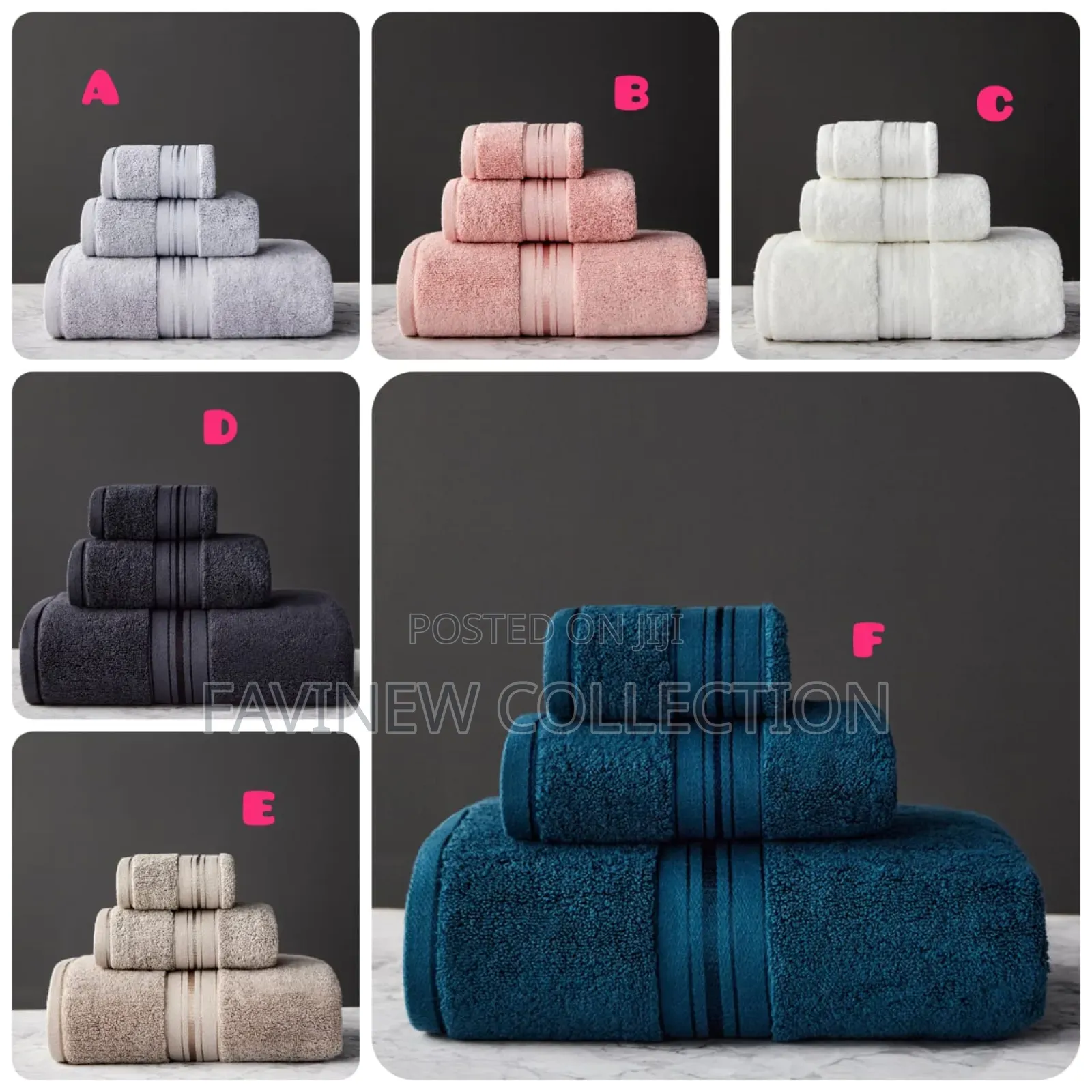 3pcs/Set Premium Quality Towels