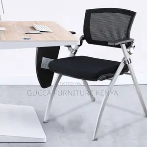 Office Chairs:Black Mesh Back Mid-Back Foldable Office Chair