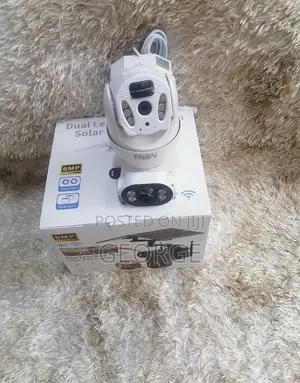 6MP ULTRAHD IP66 Dual Screen Solar Panel CCTV Camera