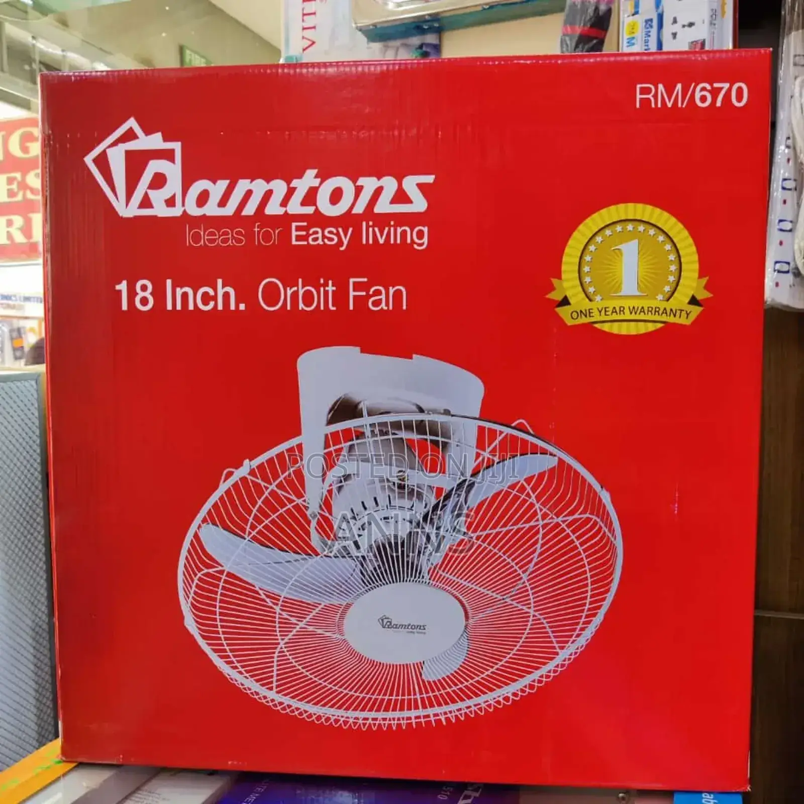 Ramtons RM/670 3 Blade Orbit Fan