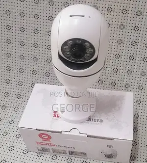 Wifi PTZ Bulb Spy Camera, 360 Panoramic View