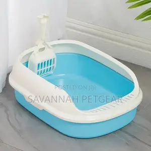 Plastic Classical Anti-Crack Cat Toilet Cat Litter Box