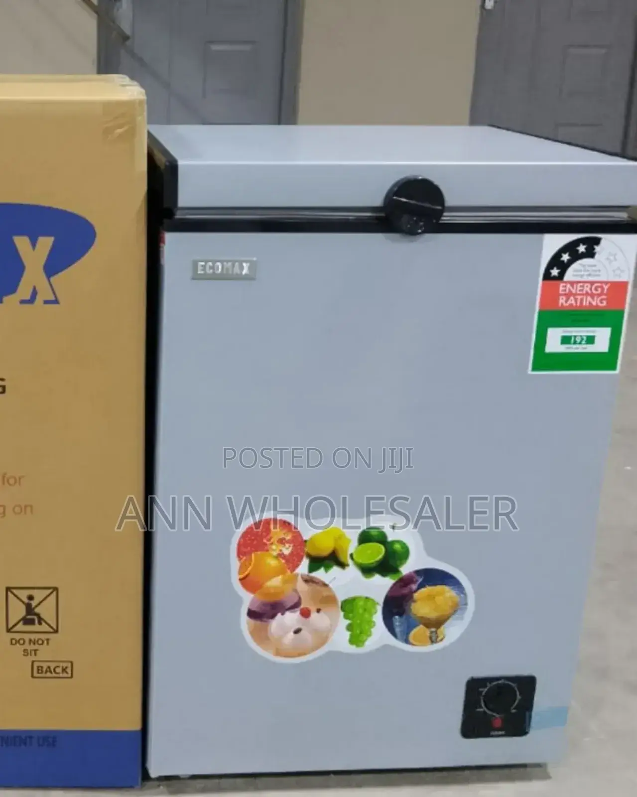 Silver Ecomax 109 Litres Deep Chest Freezer E/109-Dl