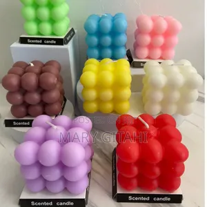 3D Non-Stick Bubble Cube Candles