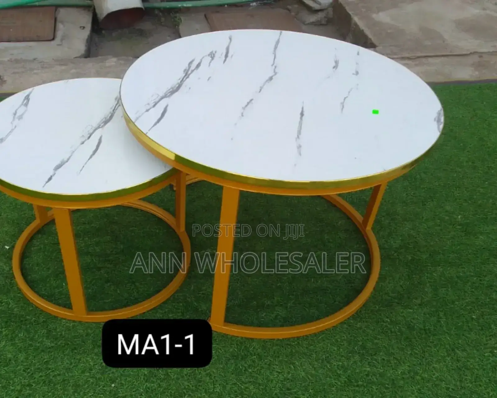 WHITE Nesting Coffee Table Marble (MDF) MD-09