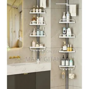 4 Tier Adjustable Telescopic Multi-Corner Shelf Organiser*_