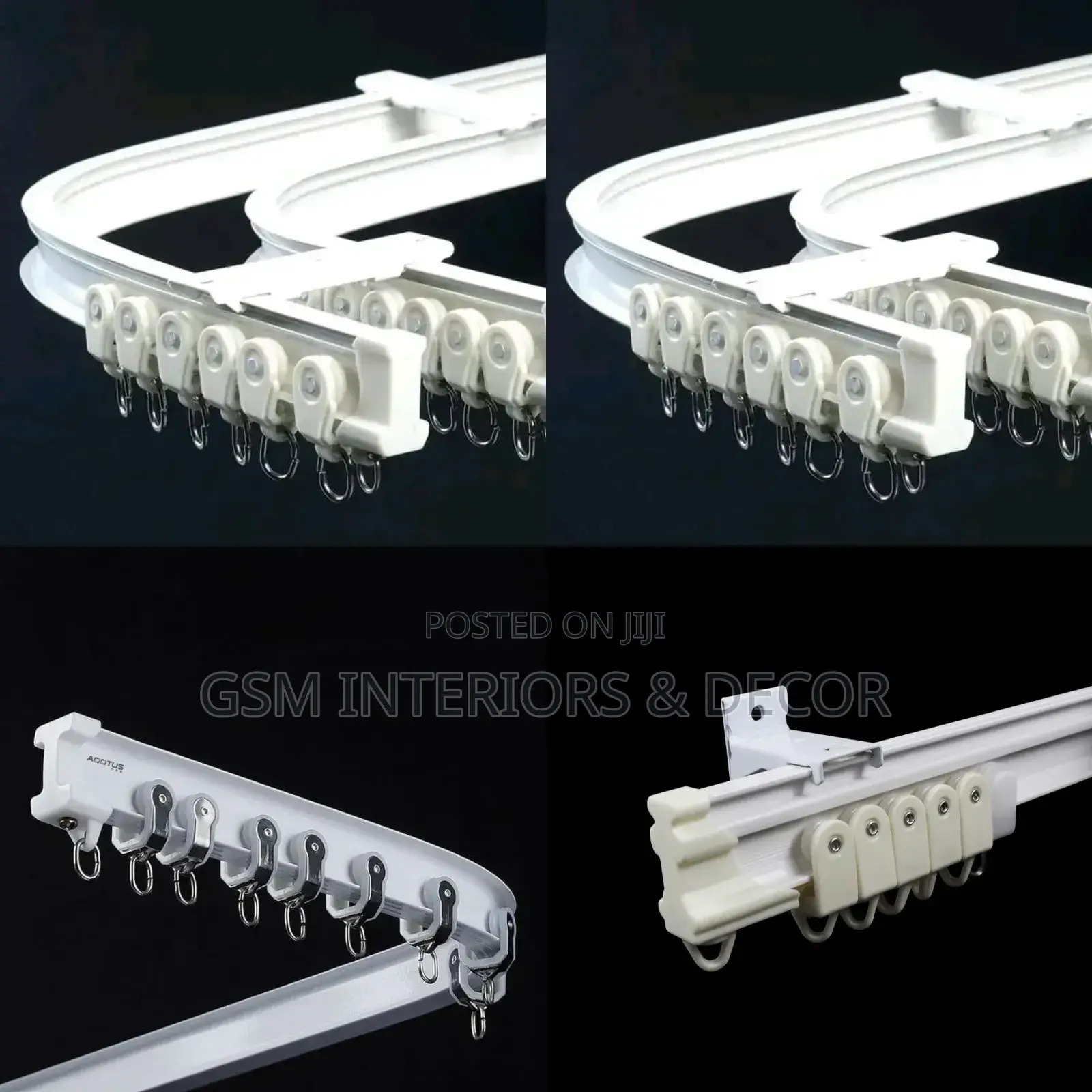 Aluminium Curtain Rails Bendable Curtain Rails White Ry