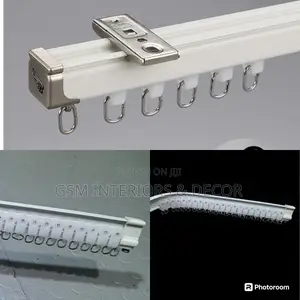 Complete Aluminium Bendable Curtain Rails and Rods