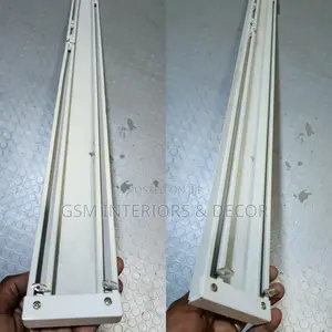 Aluminium Curtain Rails Aluminium Double Rails Off White