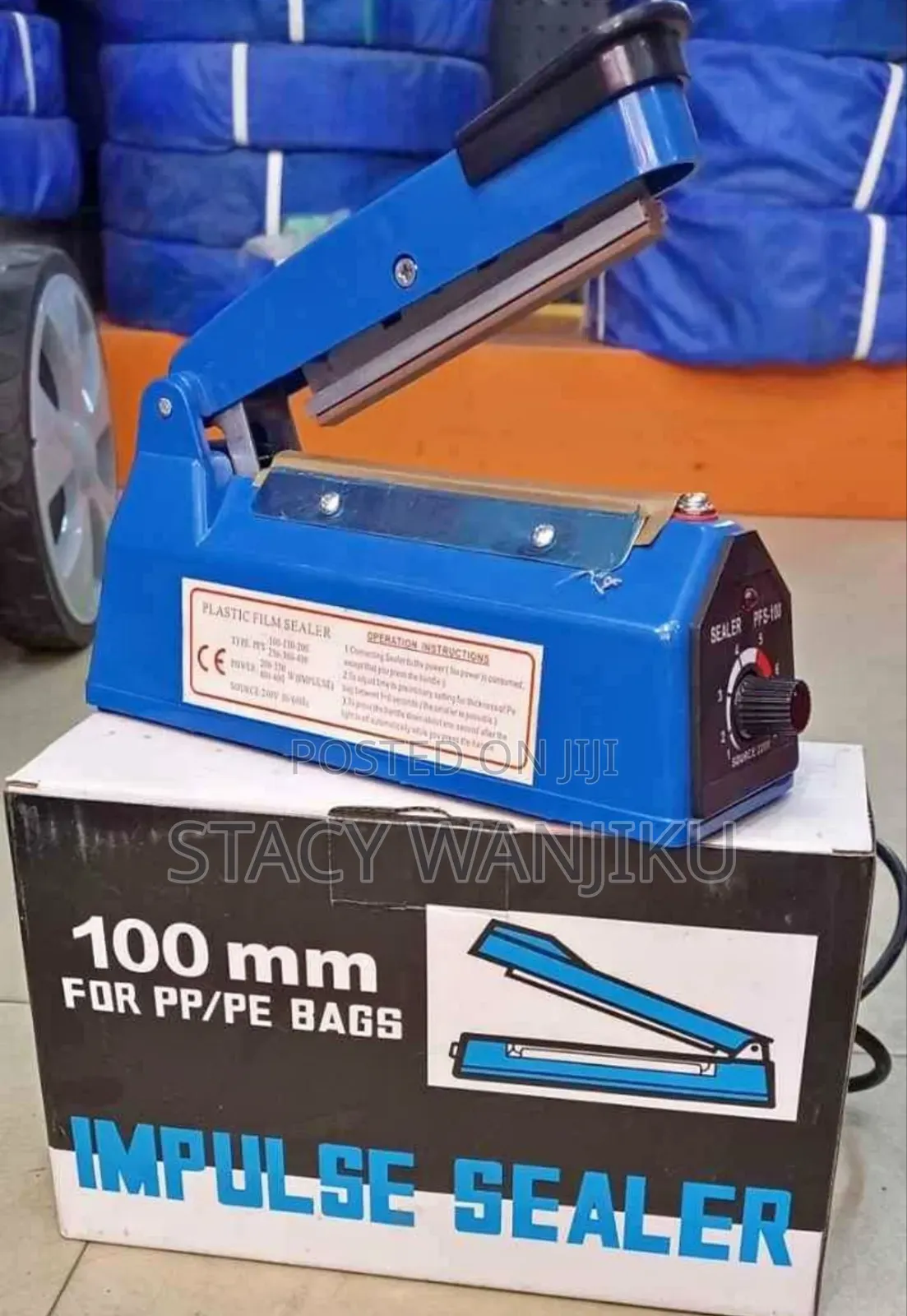 Plastic Impulse Sealer Machine/ Paper Sealing Machine 100mm