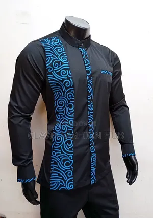 Black Mystique Long Sleeved Shirt Ready Made