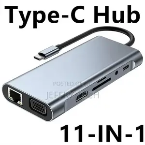 11-in-1 USB C Hub Docking Station Type C to HDMI Hub Adap