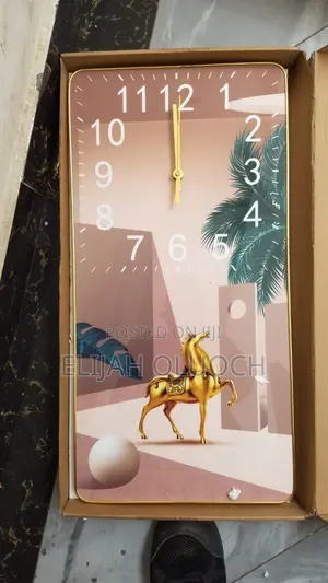 Rectangular Crystal Porcelain Clock