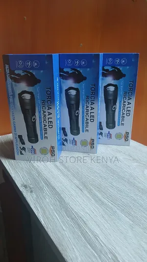 P50 LED Rechargeable Tactical Flashlight 2000 Lumens