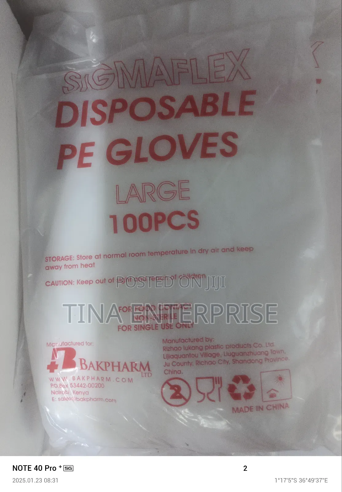Nylon/, Paper, /P. E Gloves
