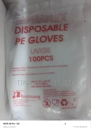 Nylon/, Paper, /P. E Gloves