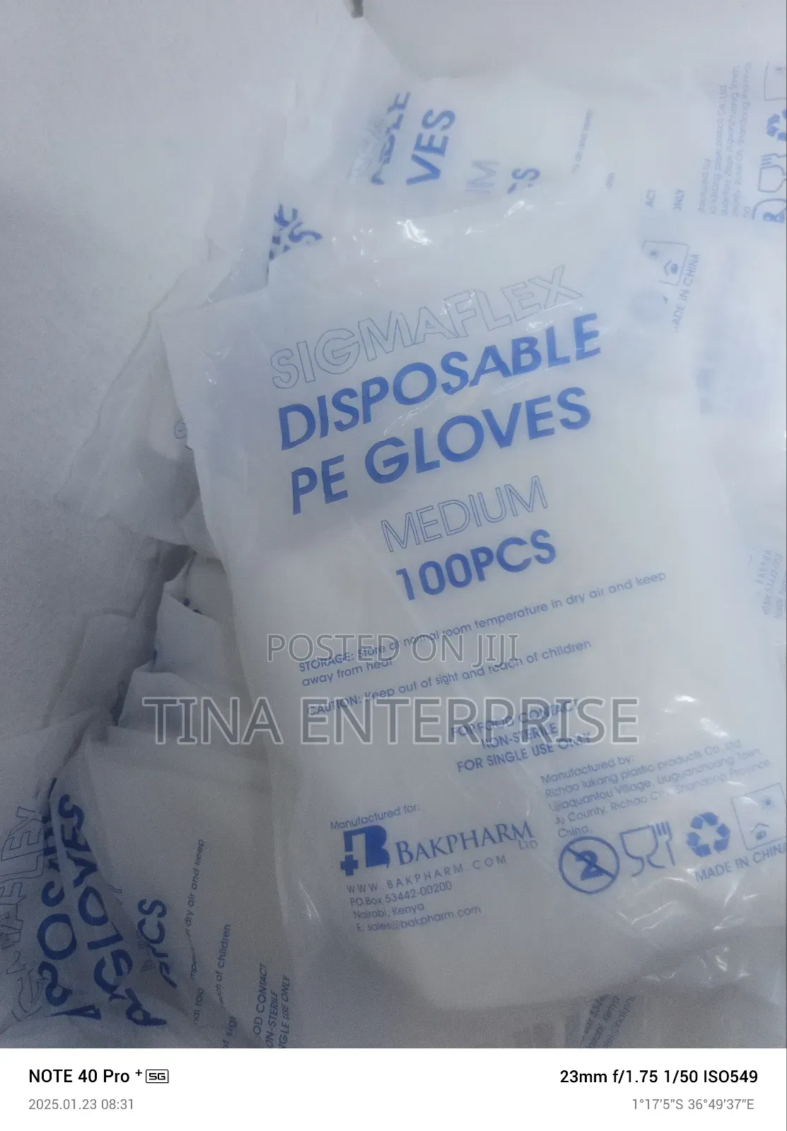 Nylon/, Paper, /P. E Gloves