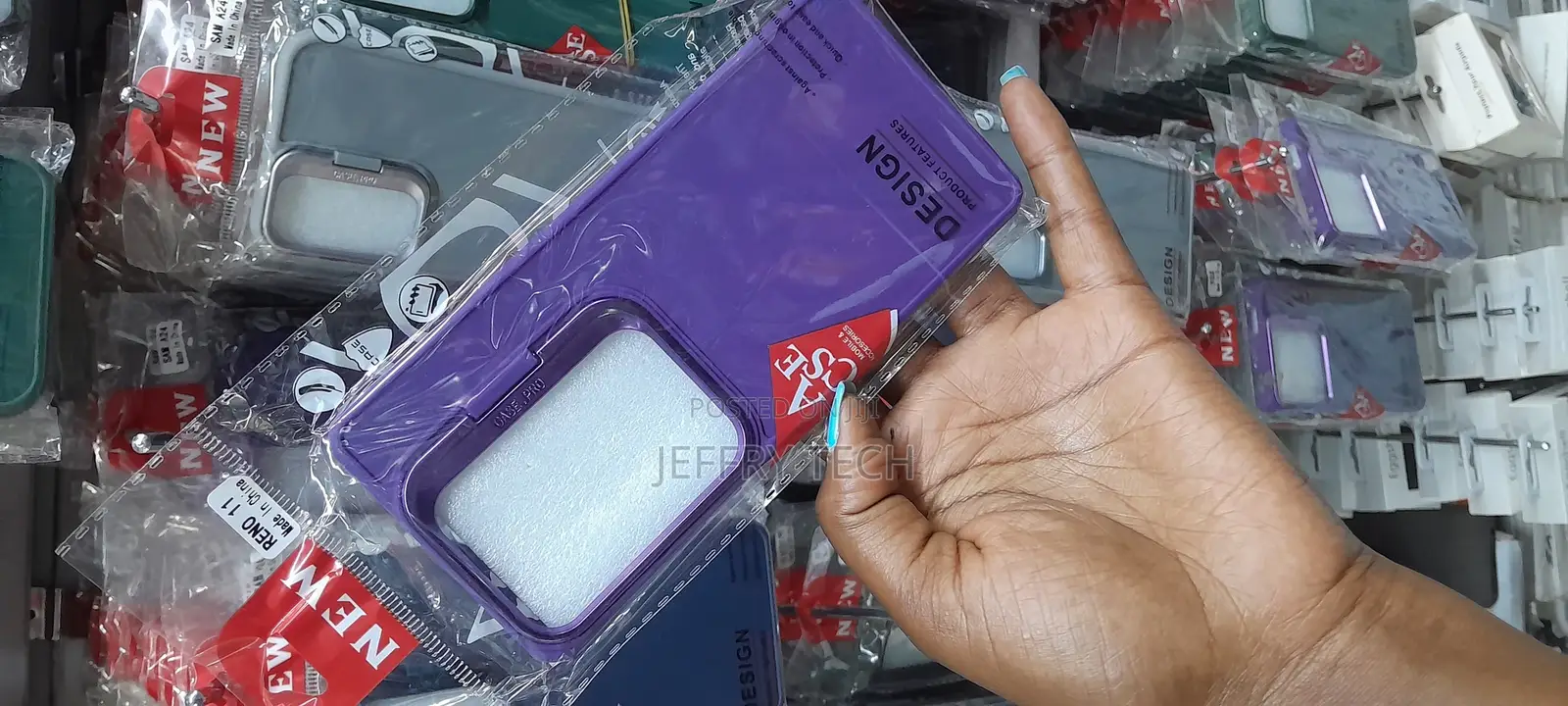 Case Oppo Renbo 11 With a Camera Frame Support-Purple