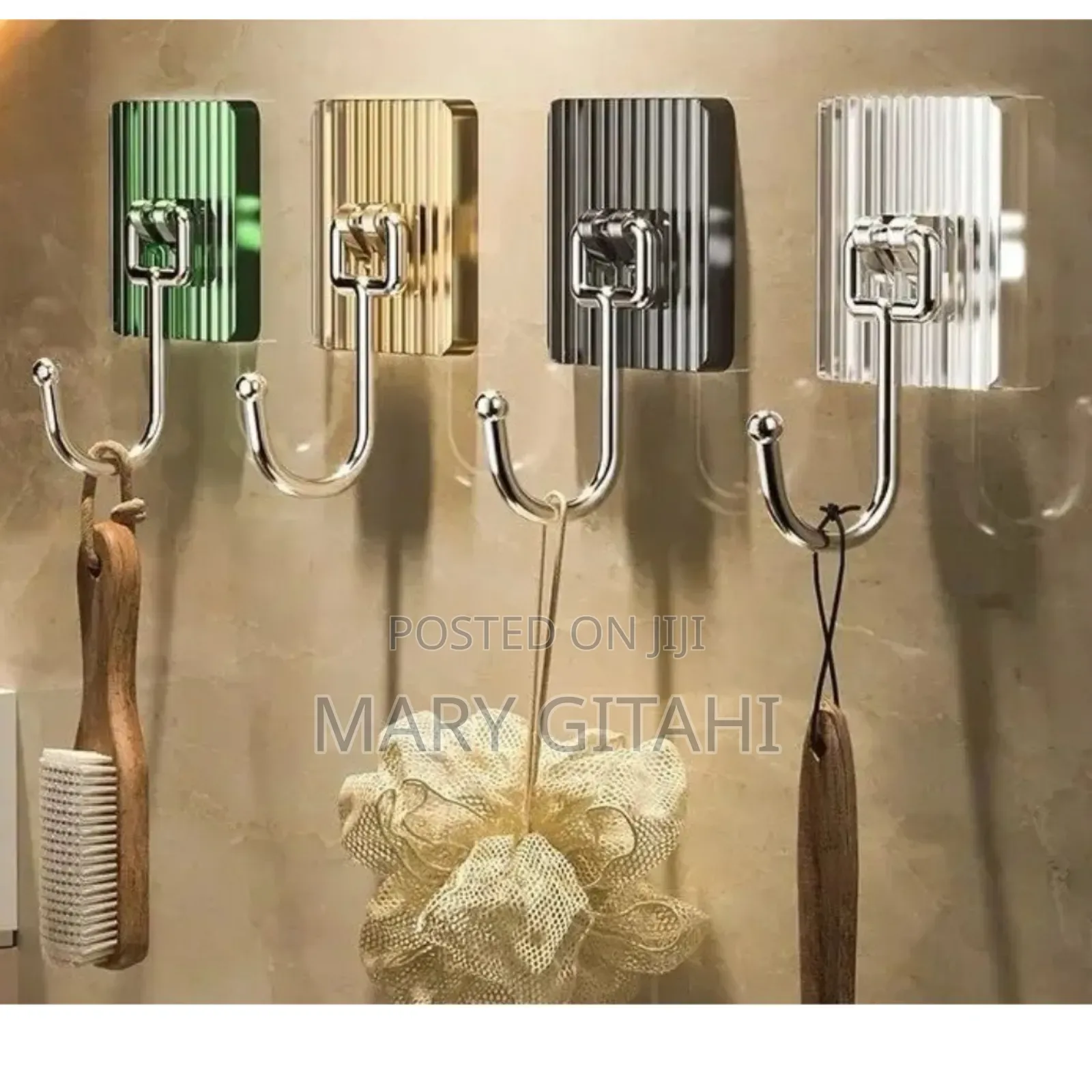 10 Pc Pack Acrylic Seamless Sticky Hook --