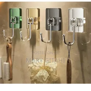 10 Pc Pack Acrylic Seamless Sticky Hook --
