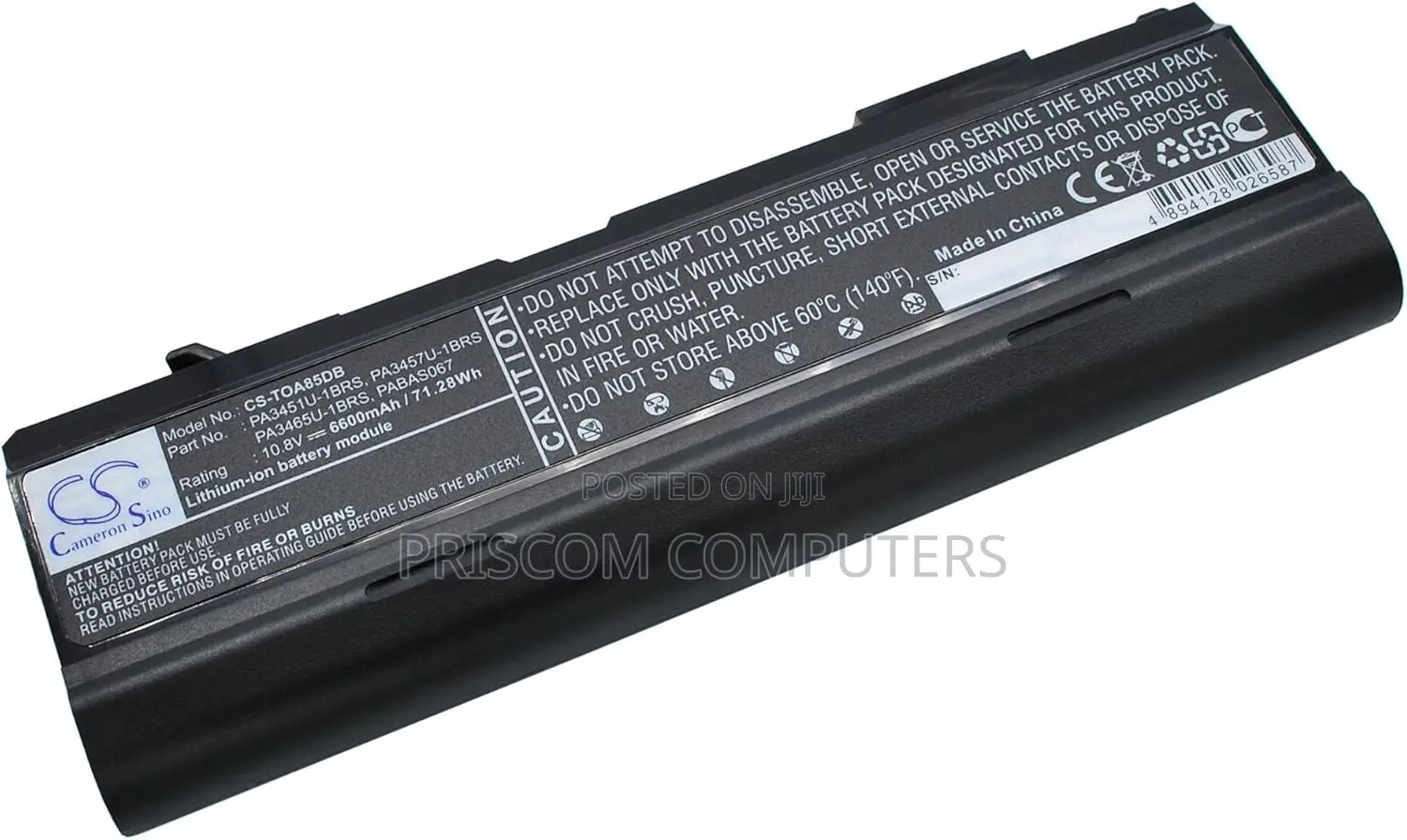 Toshiba PA3451U-1BRS Laptop Battery