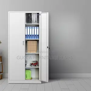 Cabinets:2-Steel Door Grey Vertical Filing Storage Cabinet