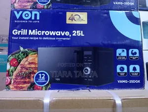 Von VAMG-25DGK Digital Microwave Oven Grill 25L – Black